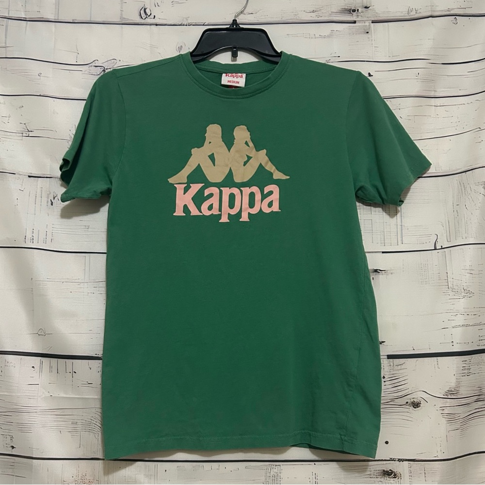 Kappa | Men's Short Sleeve Green and Pink T-Shirt